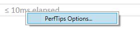 PerfTips options to configure
